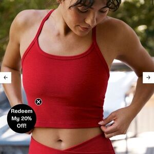 Spacedye Slim Racerback Cropped Tank